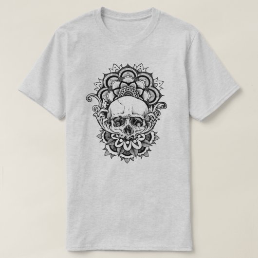 聖幾何学スカル Tシャツ (デザイン正面)