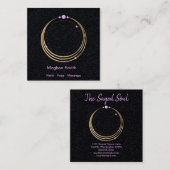 聖幾何学スピリチュアルニューエイジと形而上学的 スクエア名刺 (正面/裏面)