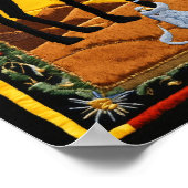 聖幾何学タペストリー – 形而上学的エネルギーウォール ポスター (角)