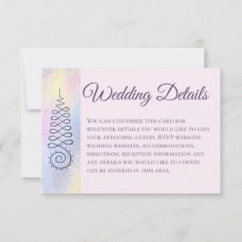 *~*聖幾何学パステル結婚の詳細 出欠カード