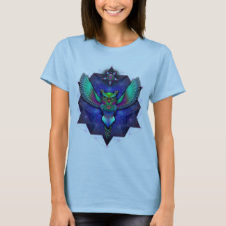 聖幾何学フクロウサッカーシャツ Tシャツ