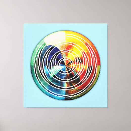 聖幾何学マンダラ8キャンバス印刷 キャンバスプリント (正面)