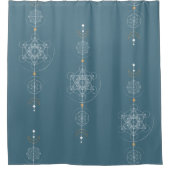 聖幾何学ムーンメタトロン シャワーカーテン (正面)