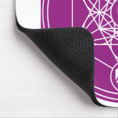 聖幾何学メタトロン立方体抽象芸術エネルギー マウスパッド (コーナー)