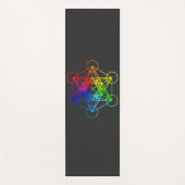 聖幾何学メタトロン立方体 ヨガマット (正面)