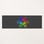 聖幾何学メタトロン立方体 ヨガマット (正面(横))