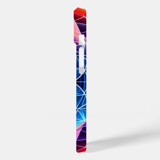 聖幾何学レインボーマンダラネオンロータスフラワー Case-Mate iPhoneケース (裏面 / 左)