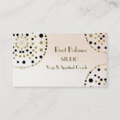 聖幾何学金ゴールド&ブラックヨガスピリチュアルコーチ 名刺 (正面)