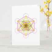 聖幾何学 カード (黄色い花)