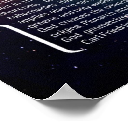 聖幾何学 ポスター (角)