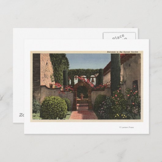 聖庭園入り口 ポストカード (正面/裏面)