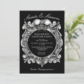 聖徒と罪人ゴシック体の成人ハローウィンパーティ 招待状 (スタンド正面)