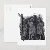 聖徒アンドリューとロギヌスの間でキリストが復活した ポストカード (正面/裏面)