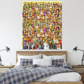 聖徒、すべての聖徒、カトリック聖徒 キャンバスプリント (インサイチュ (寝室))