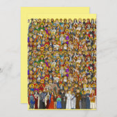 聖徒、すべての聖徒、カトリック聖徒 サンキューカード (正面/裏面)