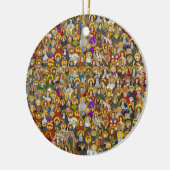 聖徒、すべての聖徒、カトリック聖徒 セラミックオーナメント (左)