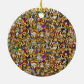 聖徒、すべての聖徒、カトリック聖徒 セラミックオーナメント (裏面)