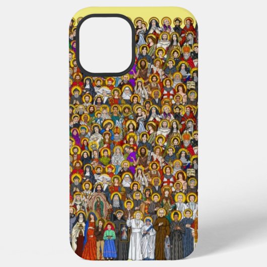 聖徒、すべての聖徒、カトリック聖徒 iPhoneケース (裏面)