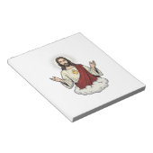 聖心のヴィンテージ彫刻デザイン_1 ノートパッド (アングル)