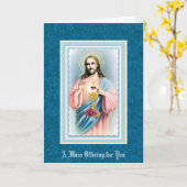 聖心カトリックミサ奉献記念カード カード (黄色い花)