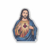 聖心ビンテージ彫刻宗教的ベクター デ シール (正面)