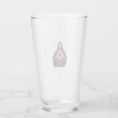 聖心ビンテージ彫刻宗教的ベクター デ タンブラーグラス (裏面)