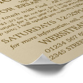 聖教会、キリスト教聖書クラス広告 ポスター (角)