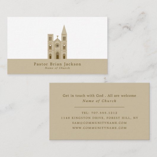 聖教会、キリスト教、宗教 名刺 (正面/裏面)