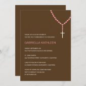 聖数珠洗礼/ファースト·コミュニオン·招待状 招待状 (正面/裏面)