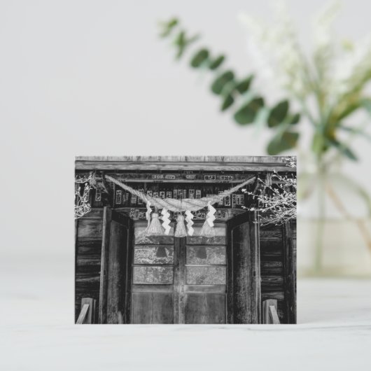 聖日本の綱付き寺院の扉 ポストカード (スタンド正面)