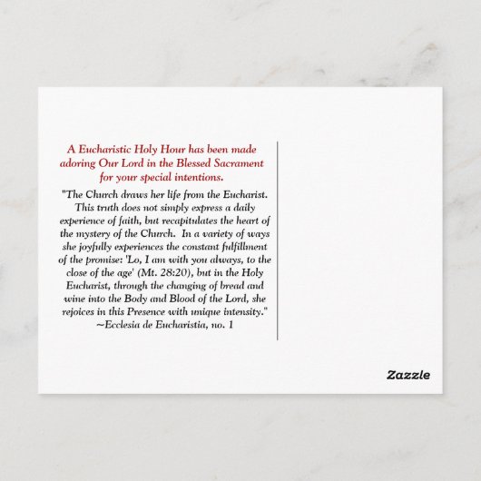 聖時はがき ポストカード (裏面)