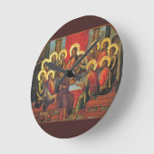 聖晩餐 ラウンド壁時計 (傾斜)