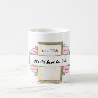 聖書および花のマグ コーヒーマグカップ