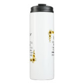 聖書お気に入りの聖句イザヤ41:10ひまわり タンブラー (正面)