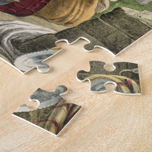 聖書からの避難所を、残すことのノアの犠牲 ジグソーパズル (側面)