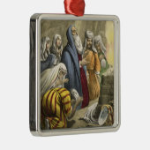 聖書からの避難所を、残すことのノアの犠牲 メタルオーナメント (右)