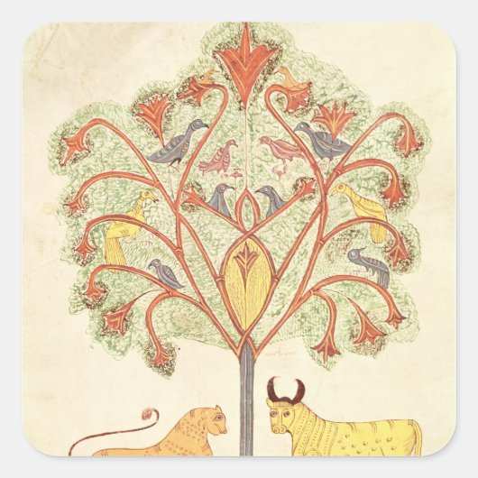 聖書からネブカドネザルの夢 スクエアシール (正面)