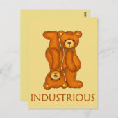 聖書が～の勤勉な聖なる書物、 経典を担う ポストカード (正面/裏面)