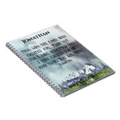 聖書ではない聖句自然へのキリスト教の贈り物を恐れる ノートブック (右側)