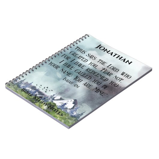 聖書ではない聖句自然へのキリスト教の贈り物を恐れる ノートブック (左側)