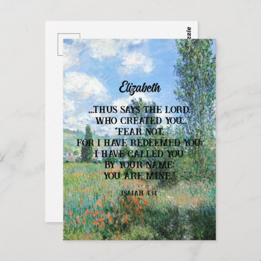 聖書ではない聖句自然アートワークキリスト教の贈り物 ポストカード (正面/裏面)