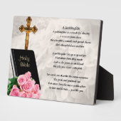 聖書とバラゴドータープラーク フォトプラーク (側面)