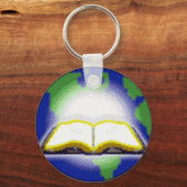 聖書と地球 キーホルダー (正面)