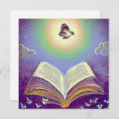 聖書と蝶 招待状 (正面/裏面)