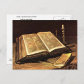 聖書と静物生活(F117)ヴァン・ゴッホファインアート ポストカード (正面/裏面)