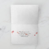 聖書にオレンジ色のバラ カード (内部)