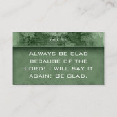 聖書に祝福 名刺 (裏面)