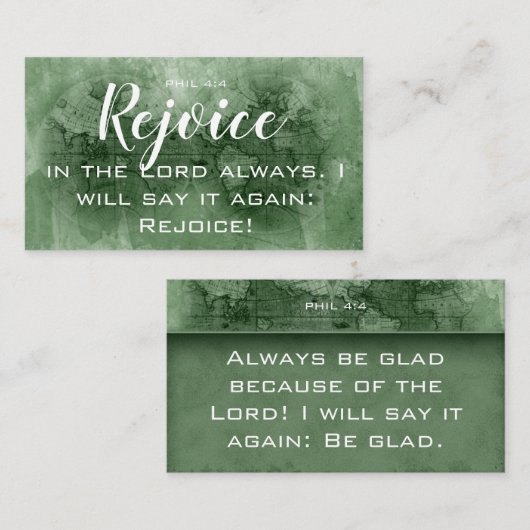 聖書に祝福 名刺 (正面/裏面)