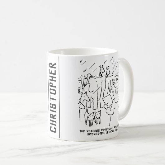 聖書のおもしろい勉強またはノアの箱舟の聖書の物語 コーヒーマグカップ (正面右)