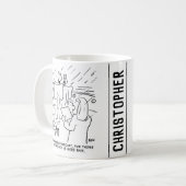 聖書のおもしろい勉強またはノアの箱舟の聖書の物語 コーヒーマグカップ (正面左)